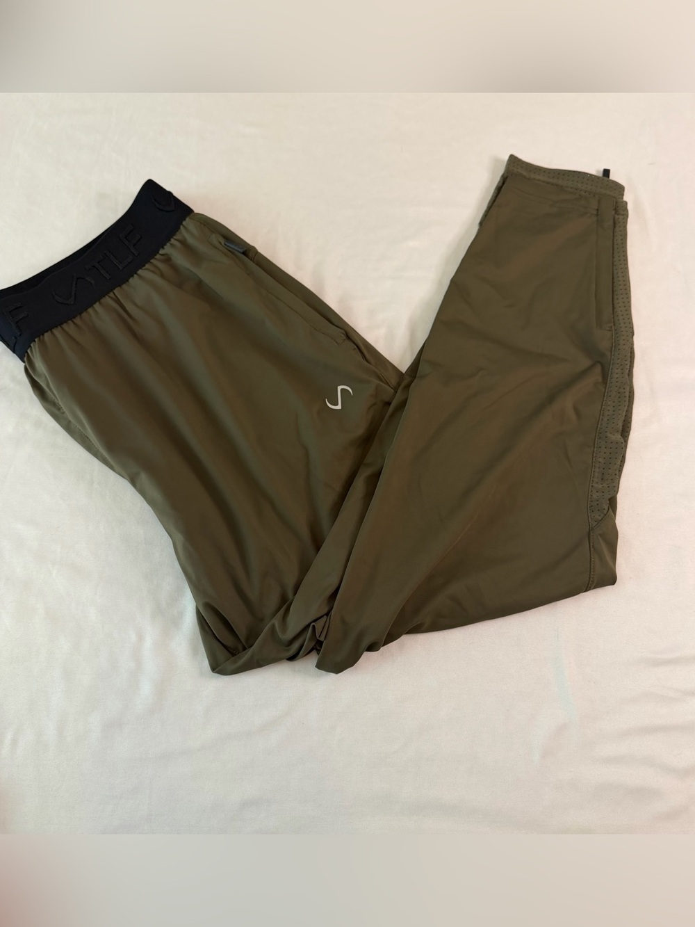 TLF Olive Green Performance Active Gym Jogger Pants Athletic Training Workout XL
